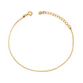 Slim Snake Chain Bracelet Gold Or Steel Tone Minimal Band view 5