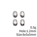 Cross Pattern Spacer Beads in Six Metal Finishes for Jewelry Making view 4