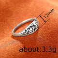 Floral Cutout Signet Ring In Gold Silver And Rose Tones view 4