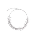 Branch Fringe Necklace with Long Drop in Gold and Silver Tones view 5