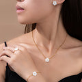 Flower And Shell Jewelry Collection In Four Variants view 2