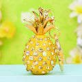 Jeweled Pineapple Keychains with Braided Wrist Loop Options in Ten Designs view 10