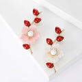 Enamel Blossom Branch Brooch Decorative Metal Pin For Jackets And Lapels view 1