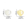 Polished Gold Silver Heart Alloy Jewelry Pendants in 16 Styles view 2