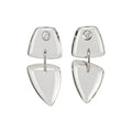 Clear Geometric Drop Stud Earrings Fashion Jewelry view 5