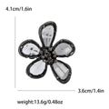 Five Petal Teardrop Crystal Flower Brooch in Five Colors view 7
