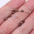 Tiny Faceted Spacer Beads in Six Distinct Metal Finishes view 3