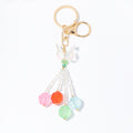 Acrylic Butterfly Keychain Multicolor Rose Bead Tassels view 5