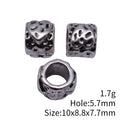 Heart Large-Hole Bead In Antique Silver For Jewelry Making view 3