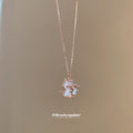 Rose Gold Tone Cat Pendant Necklace Chain Pendant Jewelry view 4