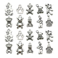 Antique Silver Bear Metal Charms with 11 Listed Options view 5