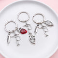 Stethoscope, Syringe and Nurse Cap Charm Keychains in 16 Pictured Variations view 2