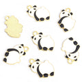 Black and White Panda Charms in Two Poses and Two Tones view 8