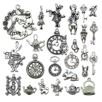 Antique Silver Rabbit Metal Charms with 27 Listed Options