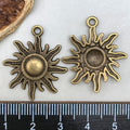 Hollow Zinc Alloy Star Moon Sun Shooting Star Charm Pendant for DIY Sweater Chain Making