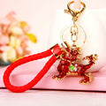 Chinese Fortune Pouch Qilin Pixiu and Ingot Keychains in Twelve Options view 9
