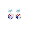 Blue Dice Bows