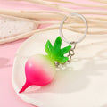 Realistic Radish, Roast Chicken and Sea Cucumber Split Ring Keychains view 2