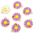 Daisy and Ladybug Enamel Charm Collection for Jewelry Making view 8