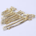 Crystal Smile Fringe Brooch Decorative Lapel Pin For Jackets And Scarves view 3