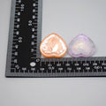 Translucent Glitter Heart Resin Stud Earrings in Five Colors view 4