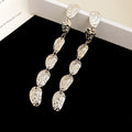 Hammered Oval Disc Necklace Bracelet Drop Earrings Nine Styles view 7