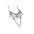 Silver Rhinestone Multi Layer Fringe Collar Necklace view 5