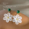 Green White Flower