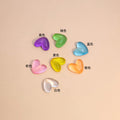 Color Note Glossy Heart Shaped DIY Phone Case Components view 6