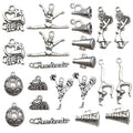 Antique Silver Cheerleading Equipment and Cheerleading Theme Metal Charms in 12 view 5