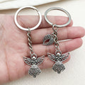 Cross and Angel Charm Keychains in 26 Pictured Variations for Bags and Keys view 1