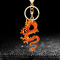 Enamel Chinese Dragon Keychains in Four Colors plus Assorted Option view 2