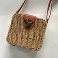 Woven Straw Shoulder Handbags Totes Fourteen Styles Colors view 12
