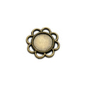 25mm Alloy Pendant Bezel Setting for 14mm Cabochon