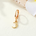 Gold Tone Crystal Charm Huggie Earrings in Six Designs and One Set view 9