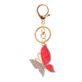 Rhinestone Butterfly Keychain With Colorful Wings And Gold-Tone Metal view 5