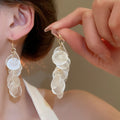 Translucent Sequin Cluster Earrings in Nineteen Colorful Designs view 7