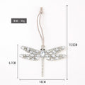 Rhinestone Butterfly Dragonfly Hanging Ornament Silver Metal view 5