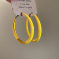 Yellow Hoop Earrings In Large And Small Sizes Jewelry Design view 6