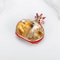 Red White Pomegranate Enamel Metal Brooch Pin for Jackets and Lapels view 3