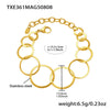 Gold Circle Bracelet