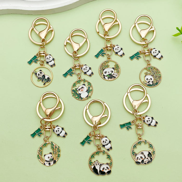 Panda Charm Keychains Featuring Panda Across 45 Pictured Variations