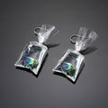 Transparent Water Bag Fish Novelty Hook Earrings in Four Colors view 2