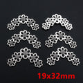Assorted Floral Filigree Jewelry Connectors in Mixed Metal Tones view 2