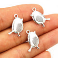 Small Bird Charms in Antique Bronze and Silver for Jewelry Making view 4