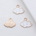 Enamel Cloud Charms in Blue White and Pink Color Options view 4