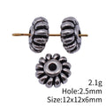 Spiral Groove Round Metal Spacer Bead Metal Jewelry Making Component view 3