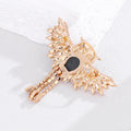Blue Owl Crystal Two Designs Metal Brooch Pin for Jackets and Lapels view 4