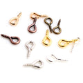 Small Screw Eye Pins in Mixed Metal and Bright Colors view 5