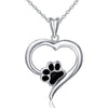 Silver Paw Heart